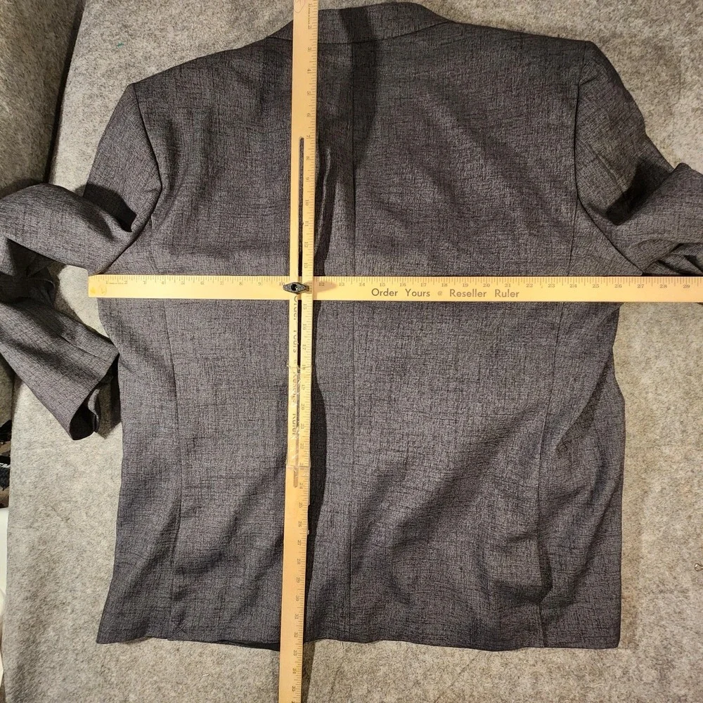 Oak Hill Blazer Mens 2XLT Big & Tall Gray Sport‎ Coat Jacket Polyester Rayon